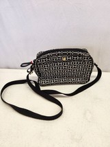 Tommy Hilfiger womens Black/Ivory Crossbody Purse with adjustable strap ... - $14.49