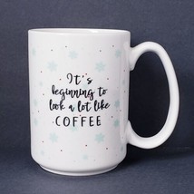 Enchanted Forest Snowflake Christmas Holiday 16 oz. New Bone China Coffe... - $15.27