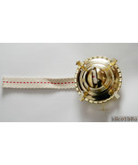 Oil Lamp Burner-Brass Plated Threaded Collar-w/wick Fits 1-3/4&quot; collar - £7.99 GBP