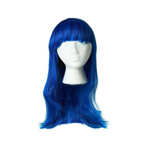 Celebrate Halloween Party ROYAL Blue Long Bob Wig Adult Size Cosplay Anime - $14.01