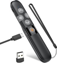 Rechargeable Presentation Clicker With Red Laser Pointer, Wireless, And ... - $35.94