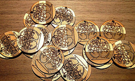 20 Walnut Cherry Maple Etched Tree Of Life Laminated Earring / Tag Blanks 1" - $14.80