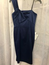 David Meister Women&#39;s Navy Blue One Strap Dress Size 2 NWT - £38.98 GBP