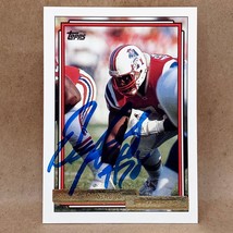 1992 Topps #575 Bruce Armstrong SIGNED New England Patriots Autograph Card - £4.77 GBP