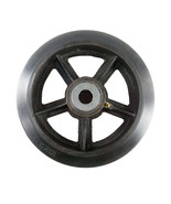 10&quot; X 2-1/2&quot; Rubber On Cast Iron Wheel With Bearing - 1 Ea - £63.38 GBP