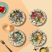 The Sakura Table 4-Salad Plates Sonoma Ceramic Dessert Dish Excell Home ... - £17.13 GBP