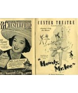 Playbill Howdy Mr Ice Sonja Henie Rockefeller Center New York City 1948 - £11.71 GBP