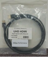 Tributaries UHD HDMI High Speed w Ethernet 1.5m  Cable 18 Gbps UHD-015B NEW - $20.39 CAD