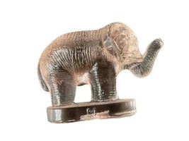 Pink Vintage Hard Plastic Elephant Figurine 2.5” Figurine Asian Mini - £9.38 GBP