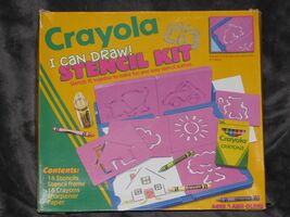 Vintage 1993 Crayola I Can Draw Stencil Kit  - $29.69
