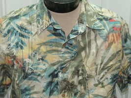 Men&#39;s LARGE The Territory Ahead Short Sleeve Shirt 100% Cotton Hawaiian floral - £13.44 GBP