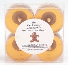 Gingerbread Cookie Scented Gel Candle Tea Lights - 4 pk. - £3.83 GBP