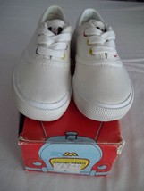 Disney  Mickey Mouse Canvas Oxford Sneakers-Vintage-Child's Size:8-BOX-White - £31.23 GBP