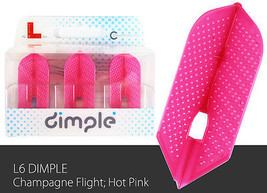 L-Style Dimple Champagne Slim Lc6 Dart Flight Pearl Pink set of 3 Flights - £5.97 GBP