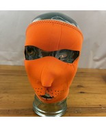 Zan Adult Face Neoprene Mask Hi-Vis Blaze Orange Hunting Men Women Preowned - $12.86