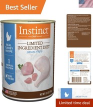 Limited Ingredient Grain-Free Wet Dog Food for Sensitive Dogs - 6 Cans o... - $40.00