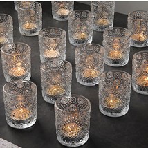 24pcs Clear Votive Candle Holders Glass Tea Lights Candle Holder for Wedding ... - $11.30