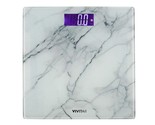 Realistic Marble Finish Wide, Sturdy, Sleek Glass Scale With 395, Bathroom. - $30.97