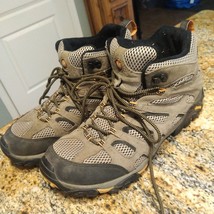Merrell Moab Ventilator Mid Walnut Trail Hiking Walking Boots 86593 Men&#39;s Sz 13 - £58.63 GBP