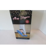 Mop Slippers Novelty Cleaning One Size Blue Microfiber Threads Machine W... - $109.79 MXN