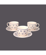 Three Johnson Brothers Petite Fleur cup and saucer sets made in England. - £47.03 GBP