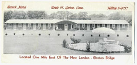 Betnick Motel Brochure Groton Connecticut 1950&#39;s - £12.48 GBP