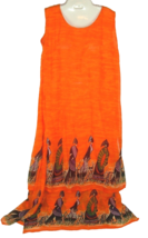 Vintage Dress Shivani California Ethnic Tribal Tiered Semi Sheer Free Si... - £30.96 GBP