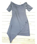 Absolutely Love It Off Shoulder Blue Striped Dress Size 2X - £5.45 GBP