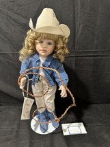 The Hamilton Collection 1996 Kendall Johnston Collector Doll Blonde Cowgirl toy - £36.51 GBP