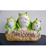 Frog Door Decoration For Happy Welcome, Deck, Patio, Porch, Pool, Rustic... - £15.96 GBP