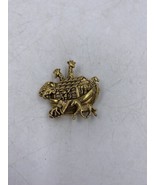 Vinage AVON Gold Tone NOAH&#39;S ARK Brooch Giraffe, Zebra, Monkey, Elephant - $9.49