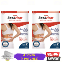 2 X Blood Back Heat 2 Patches Back Pain Relief Fast Heating - $30.90