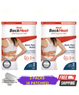2 X Blood Back Heat 2 Patches Back Pain Relief Fast Heating - $575.99 MXN