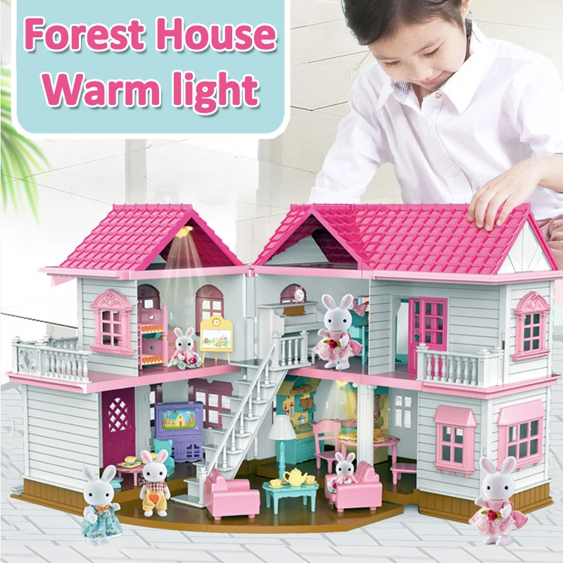 Miniature Building Kits Big Furniture For Dolls House Diy Dollhouse Toy For - £165.21 GBP+