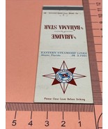 Matchbook Cover  Eastern Steamship Lines  Miami, FL  Unstruck  gmg  S/S ... - $227.88 MXN