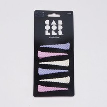 Vintage Goody Caboodles 90s Hair Alligator Bugle 2.5&quot; Clips Pastel Accessory-New - £23.21 GBP