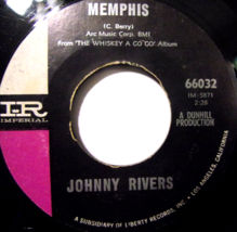 Johnny Rivers-Memphis / It Wouldn&#39;t Happen With Me-45rpm-1964-VG+ - £3.96 GBP
