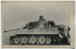 German WWII Photo Panzer VI Tiger Heavy Tank, Agfa Postcard 01124 - £11.70 GBP