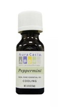 Aura Cacia 100% Pure Essential Oil Peppermint 0.5 oz Liq - $6.99