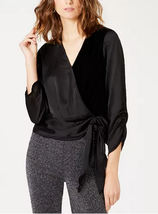 I.n.c. Womens Petite Velvet Wrap Top - $394.19 MXN