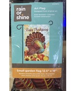 New Rain or Shine Small Garden Flag - HAPPY THANKSGIVING -  12.5&quot; x 18&quot; - - £7.03 GBP