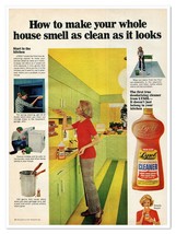 Lysol Deodorizing Cleaner Retro Housewife Vintage 1972 Full-Page Magazin... - $9.70