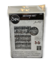 Sizzix Typewriter 3D Embossing Folder #664760  designer Tim Holtz (New) - $12.11