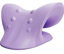 Neck and Shoulder Relaxer, Cervical Neck Traction Device Purple - £13.90 GBP