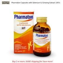 Pharmaton Capsules with Selenium &amp; Ginseng Extract 100&#39;s Energy Booster - $55.90