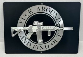 Engraved FAFO 2nd Amendment 10x7  Keep Out No Trespassing Yard Sign Metal Plaque - £20.40 GBP