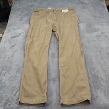 Carhartt Pants Mens 40 Brown Relaxed Fit Straight Cut Casual Chino Bottoms - $29.68