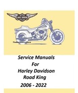 2006 - 2022 Harley Davidson Road King Touring Models Service Manuals  - $28.95