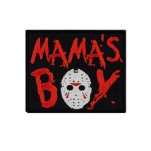 Mama&#39;s Boy Helloween Embroidery Patch Iron On. Size: 3.9 X 3.3 nches. - £5.52 GBP