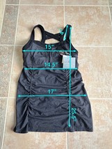 Athleta Power To The she scrunch cami gray Dress Size S - $55.24